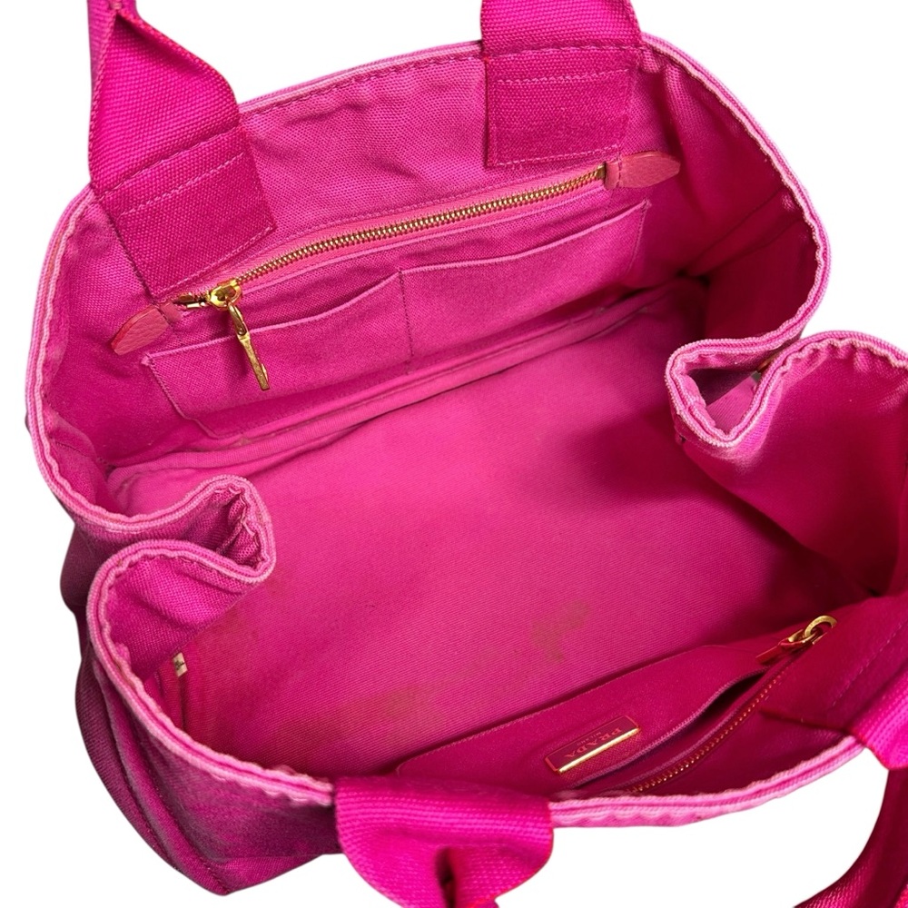 Prada Pink Canapa GM Tote with Dust Bag - Picture 4 of 12
